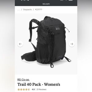 REI Black Women's Backpack